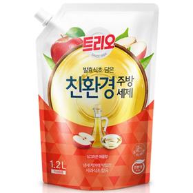 爱敬环保洗洁精苹果醋1.2L애경 친환경 발효식초 주방세제