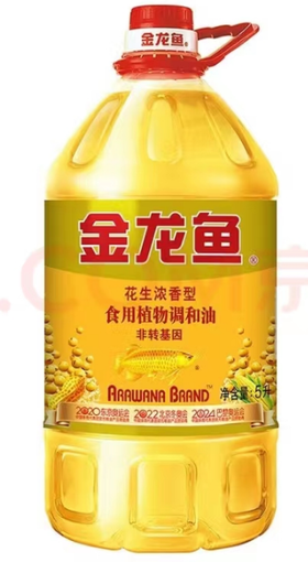 金龙鱼花生浓香型食用植物调和油5L