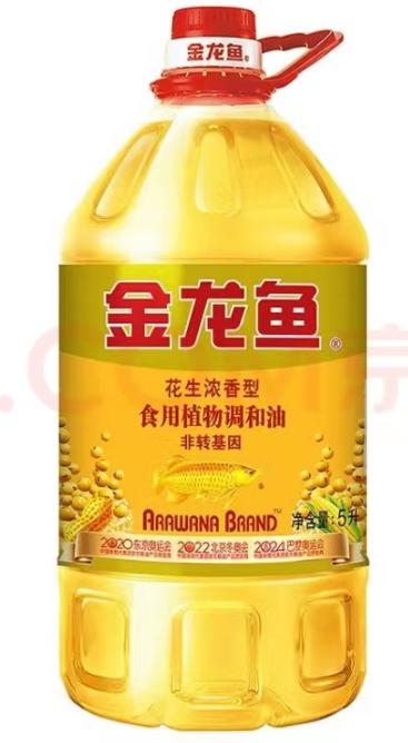 金龙鱼花生浓香型食用植物调和油5L 商品图0