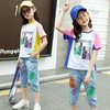 女童夏装套装2023新款儿童女孩夏季洋气中大童跨境网红运动两件套 商品缩略图1