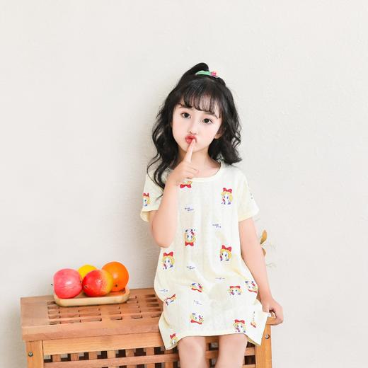 【捡漏价39.9元/2件】儿童短袖睡裙，夏季女童，纯棉宝宝薄款公主裙，女孩睡衣亲子家居裙 商品图7