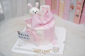 1027CAKE | 翻糖蝴蝶结  粉色系 兔兔