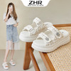 ZHR厚底拖鞋女外穿时尚外出2023新款网红ins爆款炸街高颜值魔术贴 商品缩略图0