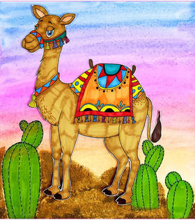 《沙漠中的驼铃》动物/自动发货：下单后，点击手机短信中收到的链接，即可获取文件下载的链接；如有任何问题，可添加客服微信hm33268获得帮助。