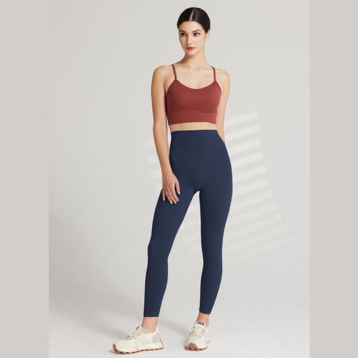 哈瓦塔电商裸感瑜伽裤女子速干跑步提臀紧身裤蜜桃臀健身裤九分裤 商品图10