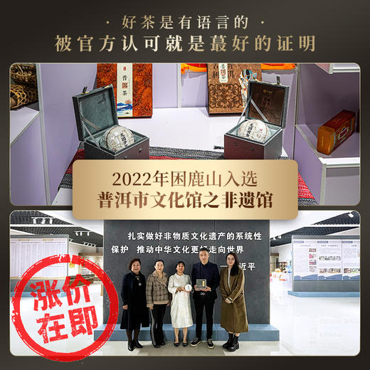 【龙团贡茶—困鹿山】2023年头春头采茶农联合出品良心好茶送礼自存不二之选500克/团 商品图2