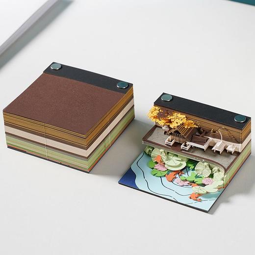 3d立体便签纸地球日历手撕便利贴高颜值建筑纸雕霍格沃茨三维定制 商品图6