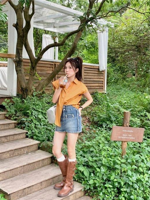 黛唯梵【从未有过的韩风，纯色无袖衬衫】夏日新款，宽松显瘦，满足你的时尚需求。穿上它，即刻流光溢彩，焕发自信，展现不一样的你。 商品图3