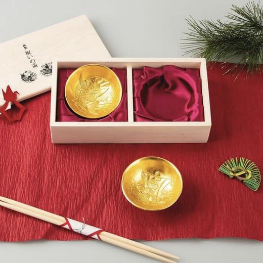 【能作】锡制祝贺酒杯 金箔 商品图0