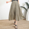 夏季新款，垂感阔腿裙裤女宽松高腰显瘦八分裤时尚妈妈装休闲裤TYWF-A157 商品缩略图0