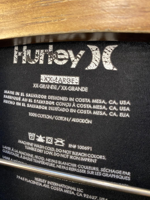 NIKE 耐克旗下运动品牌 HURLEY 短袖T恤 _SST(2XL) 商品图2