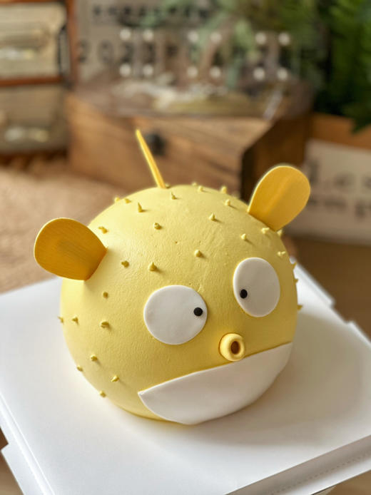 圆滚滚的河豚球型蛋糕，可爱的爆炸，请提前24小时以上预定 商品图0