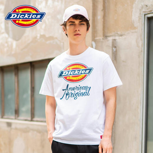 Dickies 时尚字母LOGO印花简约短袖T恤 男女同款 DK007087 商品图0