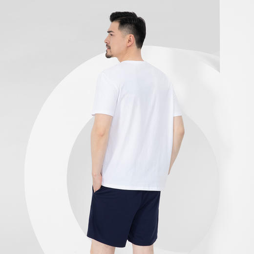 爱帝男士纯棉T恤夏季简约素色短袖衫 商品图1