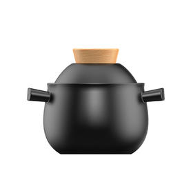 砂锅煮顺时粥更香【无涂层天然釉料更安心】津巴布韦透锂长石陶瓷砂锅+盖碗 养生锅炖锅汤锅煎药罐 1.6L/2.8L/3.8L 燃气灶 电陶炉通用 D不参与折扣和优惠