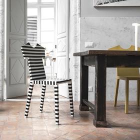 意大利进口 T-CHAIR 条纹T恤造型单人椅创意条纹