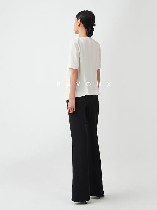 252160113高腰垂感开叉长裤 商品图5