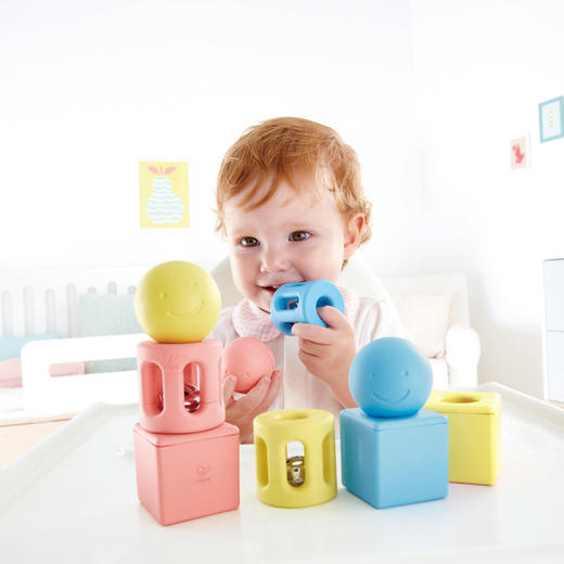 Hape几何摇铃三件套E0456 商品图0