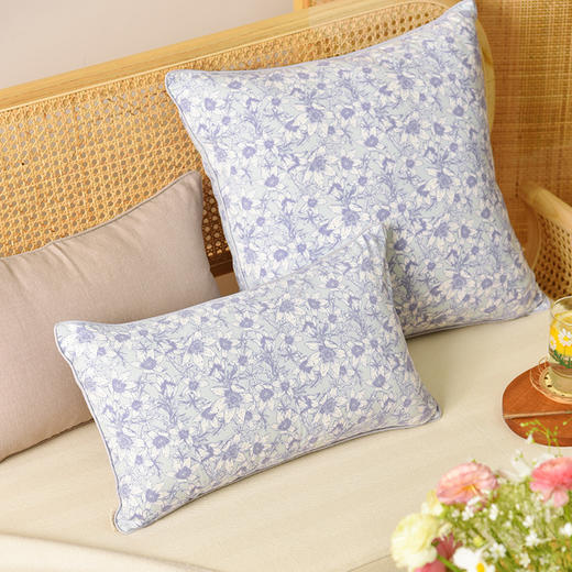 梦幻角堇系列方形靠包客厅沙发轻奢高级感抱枕 商品图1