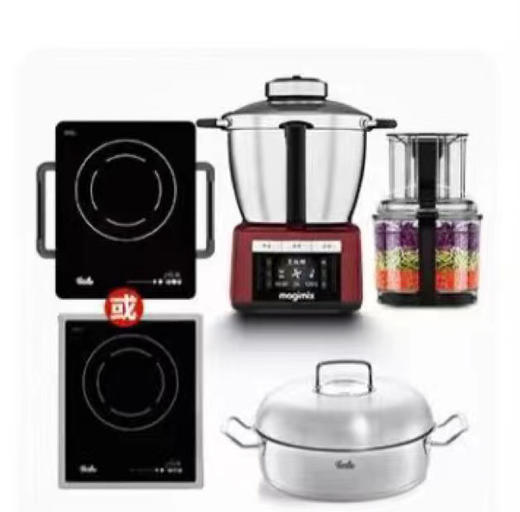 7F Fissler 菲仕乐电动食品加工器+带盖双柄炒锅28CM+桌式单孔电陶炉\嵌入式单孔电陶炉 商品图0