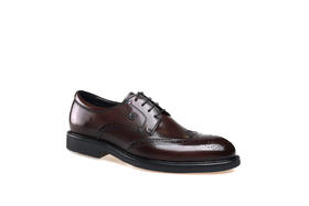 豪麟名鞋都彭男鞋牛皮革皮鞋E32245003咖啡色