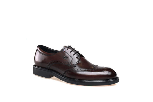 豪麟名鞋都彭男鞋牛皮革皮鞋E32245003咖啡色 商品图0