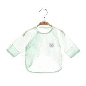 新生儿衣服夏季薄款上衣初生儿纯棉无骨爬服男女宝宝长袖半背衣