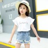 女童套装夏装2023新款中大儿童洋气两件套小女孩跨境网红牛仔短裤 商品缩略图2