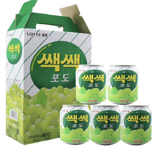【清凉节】乐天果汁饮料礼盒装含果肉韩国原装进口238ml*12罐 商品图0