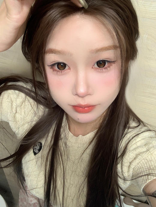 Bariecat日抛 · 小卧蚕&小青心 ·14.2mm白狮参考着色中等直径  日抛 一盒十片装  · 商品图12