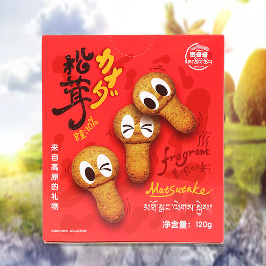 四川甘孜理塘密奇奇松茸饼干120g/盒 商品图0