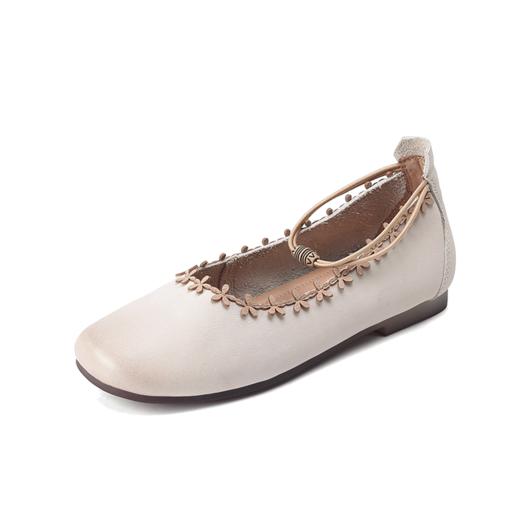 西村名物2023春季新款舒适休闲平底低跟搭扣女单鞋T23AE12541 商品图5