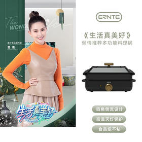 ERNTE 德国 多功能锅电火锅电炒锅电热锅 电烧烤锅 涮蒸煮炒煎烤一体EHP-2001-MB单锅【伊藤优选302401】