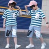 男童夏装短袖套装2023新款洋气男孩宝宝衣服潮儿童时髦帅气两件套 商品缩略图0