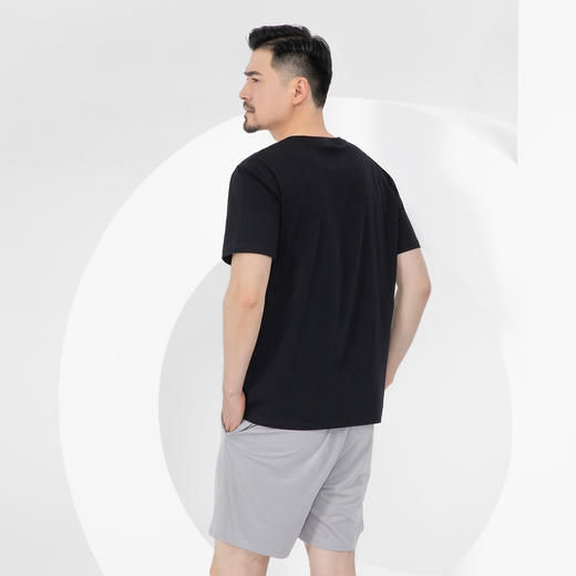 爱帝男士纯棉T恤夏季简约素色短袖衫 商品图4