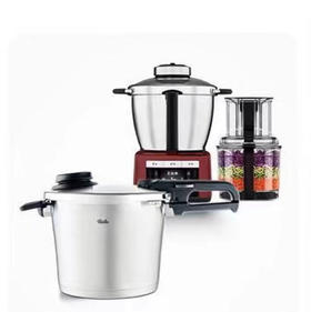 7F Fissler菲仕乐电动食品加工器（多功能食品料理机）+味达维皇家璀璨6升高速快锅