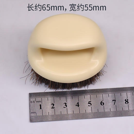 文玩核桃保养刷方便携带马鬃毛刷马尾菩提籽包浆刷软毛便携式棕色 商品图1