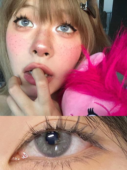 Leenscolor·年抛  欧美灰  14.0  超正点超通透的欧美烟灰！甜辣酷飒一并满足！一款不挑人的纯净欧美小混血！！韩产0-1000度<一副两片> 商品图3