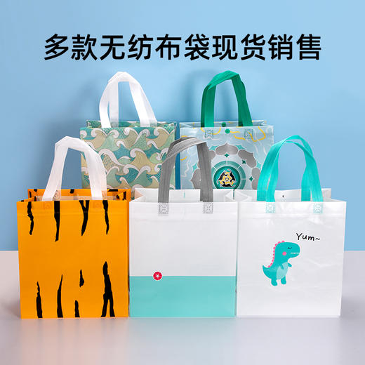 喇叭花无纺布外卖打包袋保温袋铝箔餐饮粥快餐包装手提袋子印刷logo防水定制 商品图2