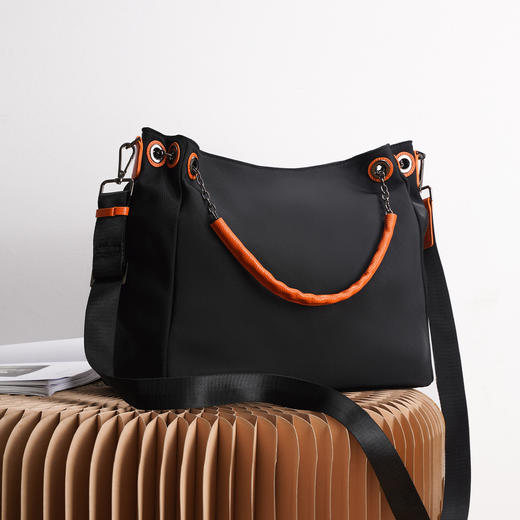 Safiya/索菲娅2023新款水桶包百搭时尚单肩包包女式斜挎包女包SF9151003Y 商品图3