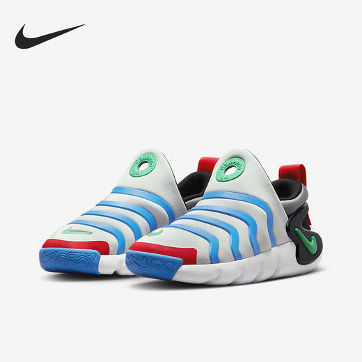 耐克-鞋袜类（夏）G3鞋小童NIKE DYNAMOGOBP白金绿黑蓝 商品图0