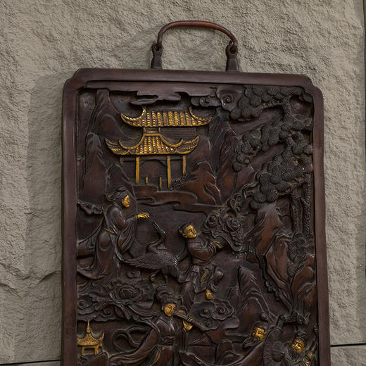 清 铜鎏金八仙人物故事挂屏 商品图1