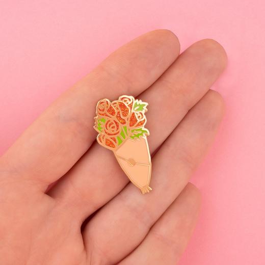 北京仓｜Coucou Suzette-Roses Bouquet-玫瑰花束 胸针［法国设计师］ 商品图0