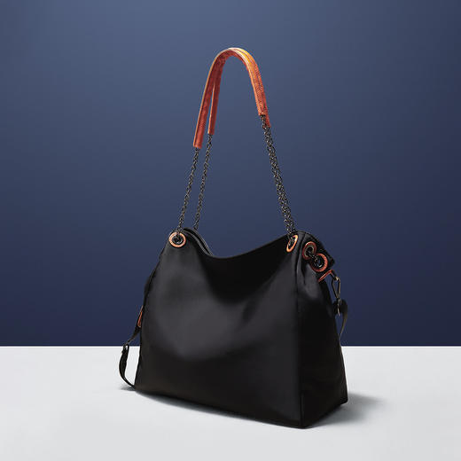 Safiya/索菲娅2023新款水桶包百搭时尚单肩包包女式斜挎包女包SF9151003Y 商品图4