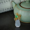 龢盒原创 淡‬如菊·冰‮翡种‬翠绿菊‮花瓶‬胸针‬吊坠 商品缩略图1