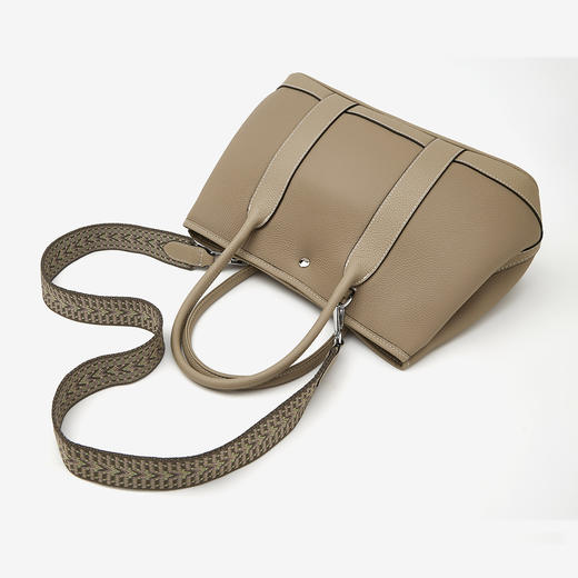 Safiya/索菲娅头层牛皮2023新款菜篮大容量单肩包女式斜挎手提包SF9135033Y 商品图5