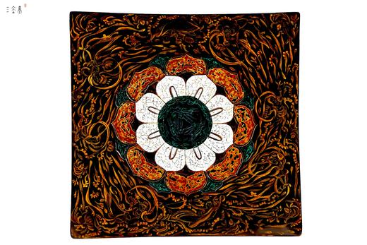 三希堂  流霞系列  敦煌大漆壶承 商品图0