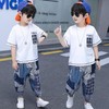 童装男童套装2023夏装新款春夏宽松中大儿童九分薄款防蚊裤两件套 商品缩略图2