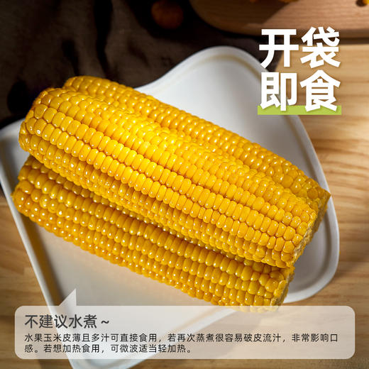 【撕开即食 香甜可口】北纬47° 玉米 水果玉米粒80g*10袋+黄糯玉米200g*10根 即食水果玉米 商品图8