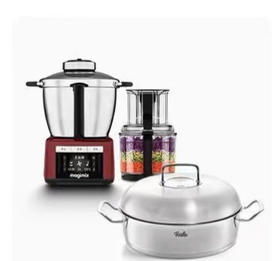 7F Fissler 菲仕乐电动食品加工器（多功能食品料理机）+雅格菁选—-深型炖炒锅28CM